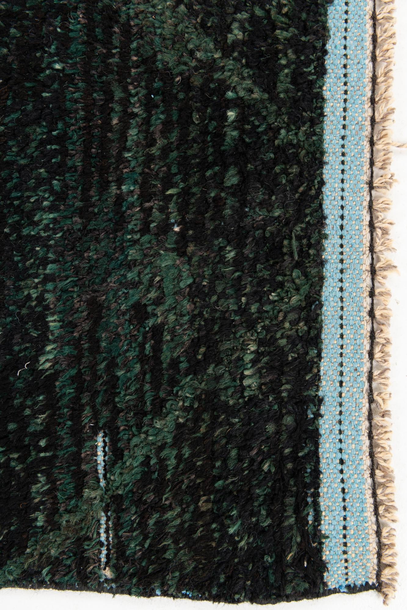5' x 8' 4 Hand Knotted Moroccan Wool Rug