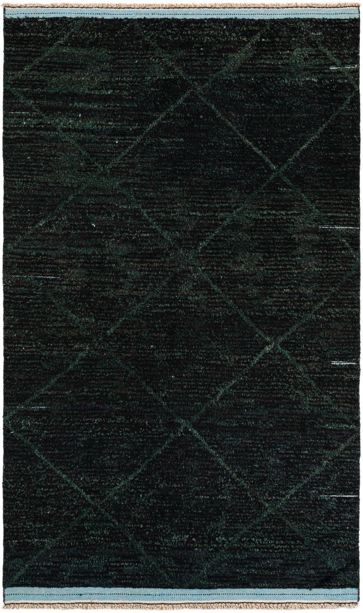 5' x 8' 4 Hand Knotted Moroccan Wool Rug