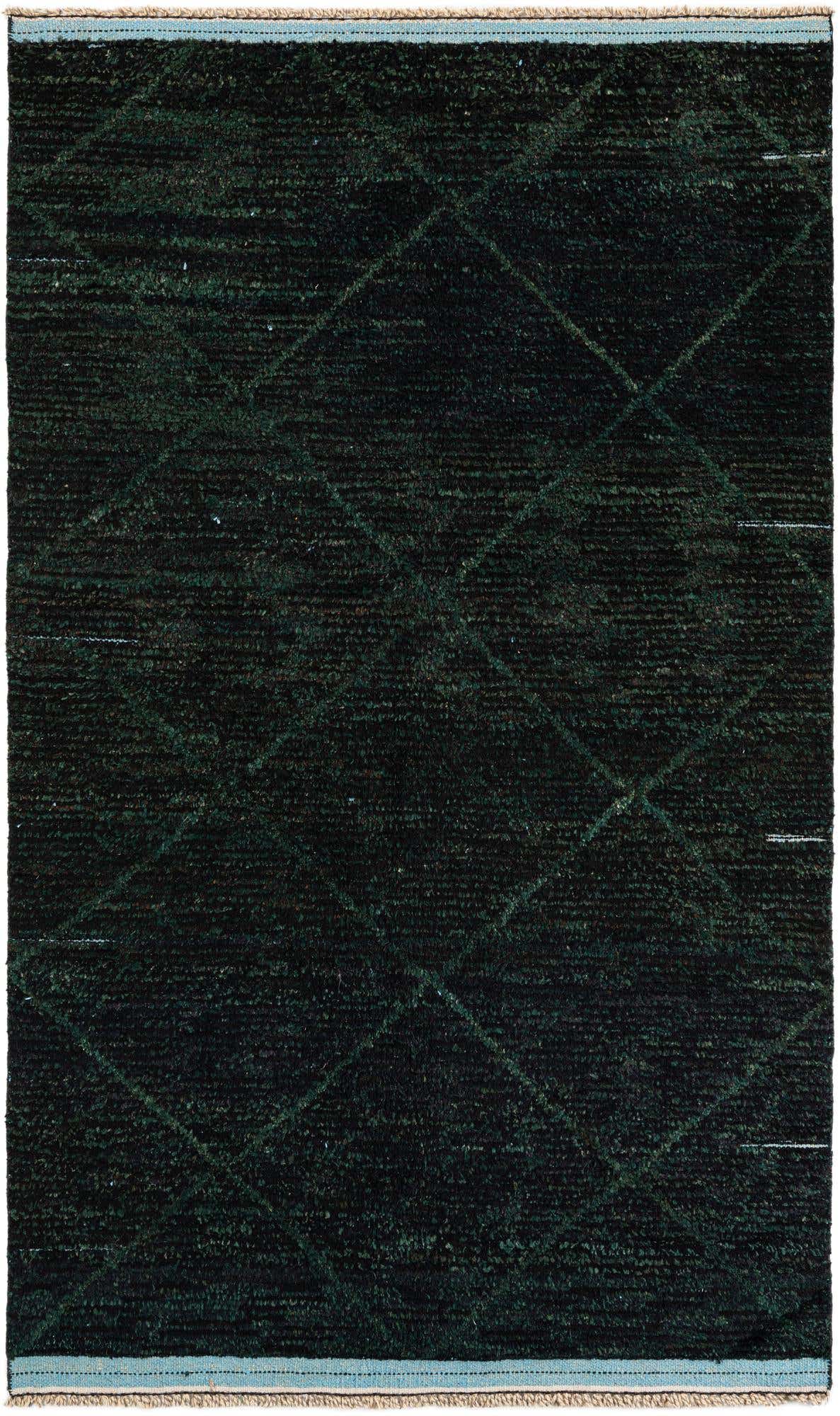 5' x 8' 4 Hand Knotted Moroccan Wool Rug