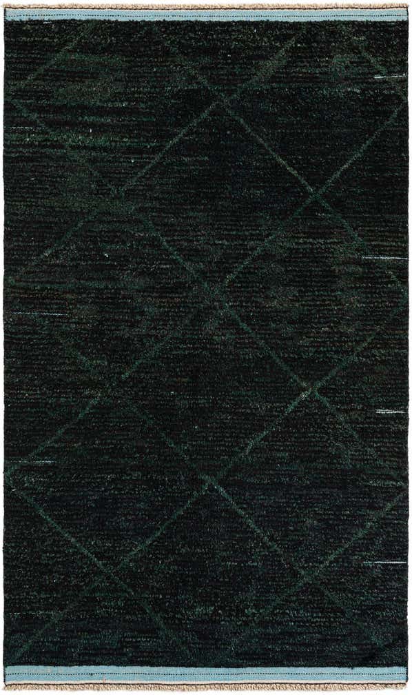 5' x 8' 4 Hand Knotted Moroccan Wool Rug