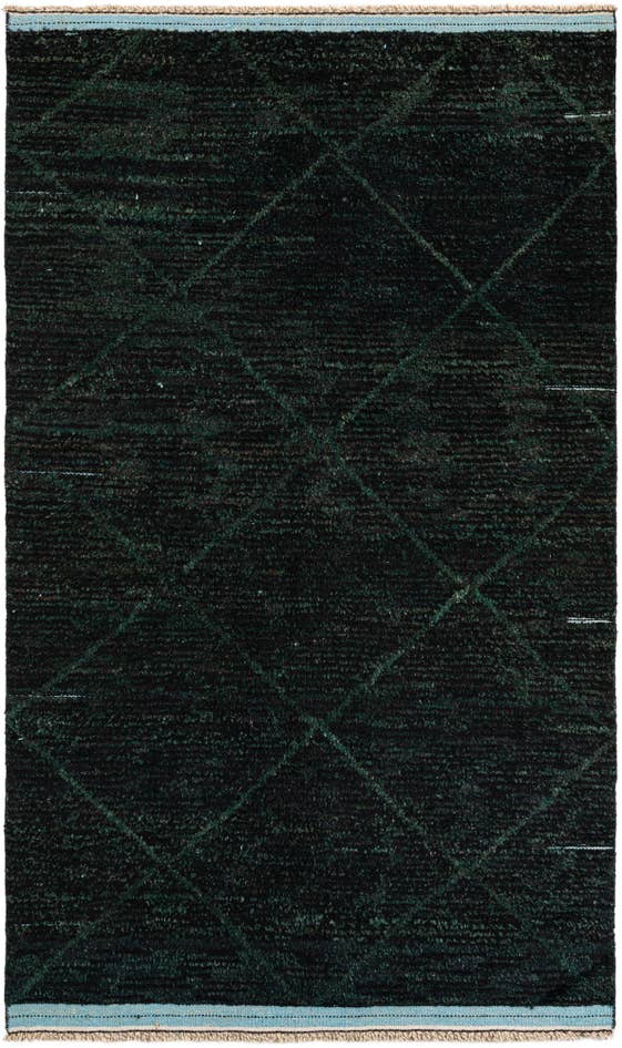 Detail image of 5' x 8' 4 Hand Knotted Moroccan Wool Rug