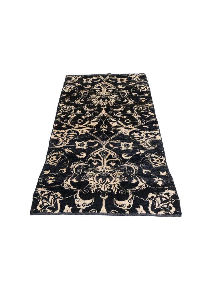 3' 10 x 6' 1 Hand Knotted Moroccan Wool Rug