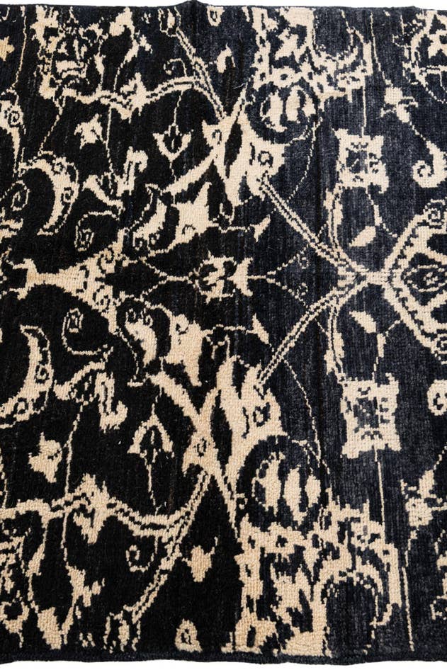 Detail image of 3' 10 x 6' 1 Hand Knotted Moroccan Wool Rug
