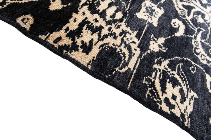 Detail image of 3' 10 x 6' 1 Hand Knotted Moroccan Wool Rug