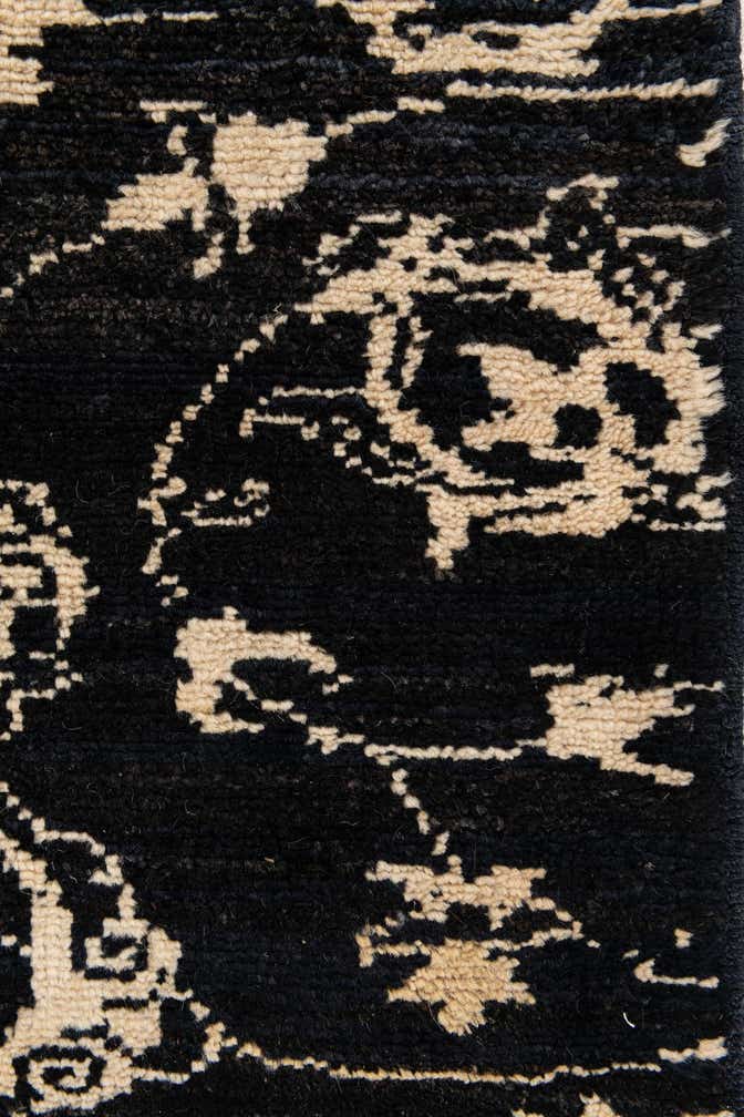 3' 10 x 6' 1 Hand Knotted Moroccan Wool Rug