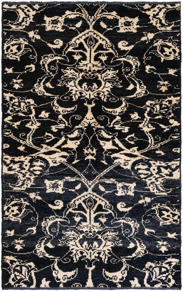 Detail image of 3' 10 x 6' 1 Hand Knotted Moroccan Wool Rug