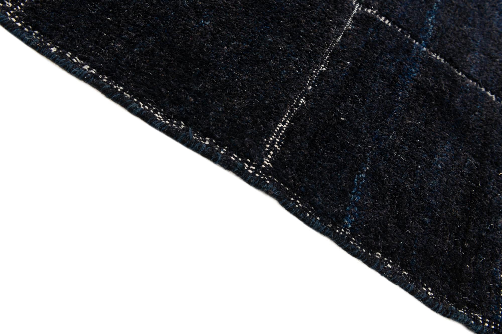 9' 6 x 11' 9 Hand Knotted Moroccan Wool Rug