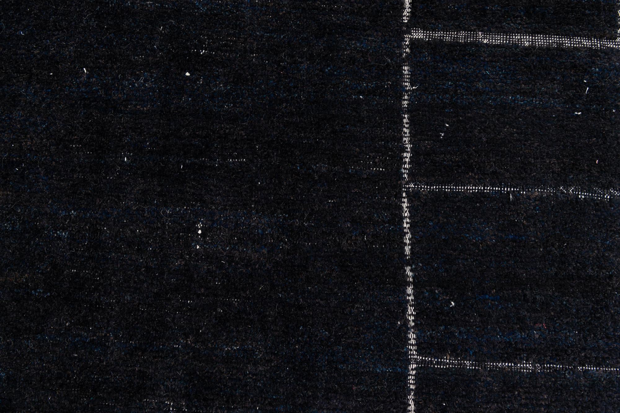 9' 6 x 11' 9 Hand Knotted Moroccan Wool Rug