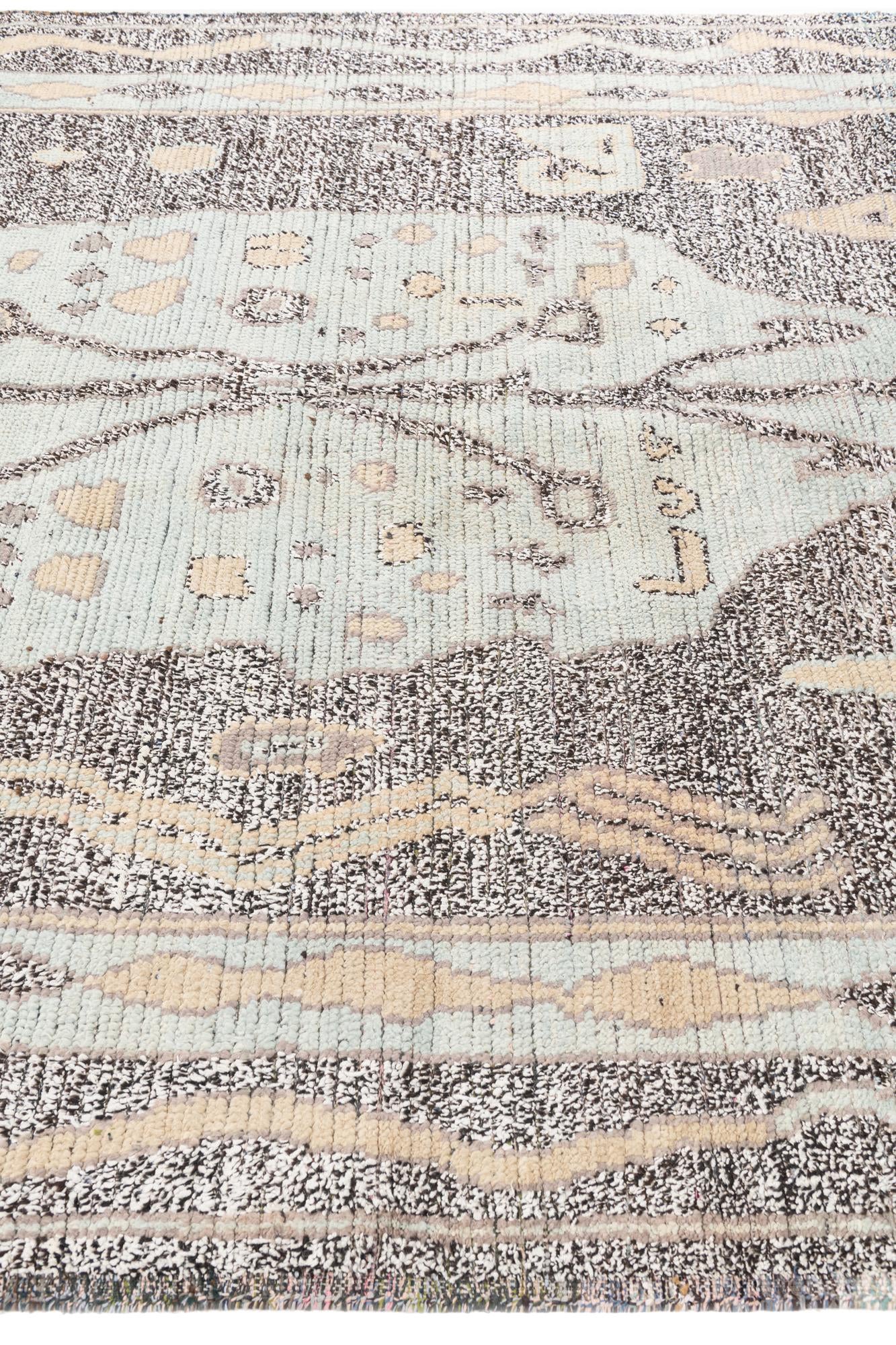 8' 1 x 10' 4 Hand Knotted Moroccan Wool Rug