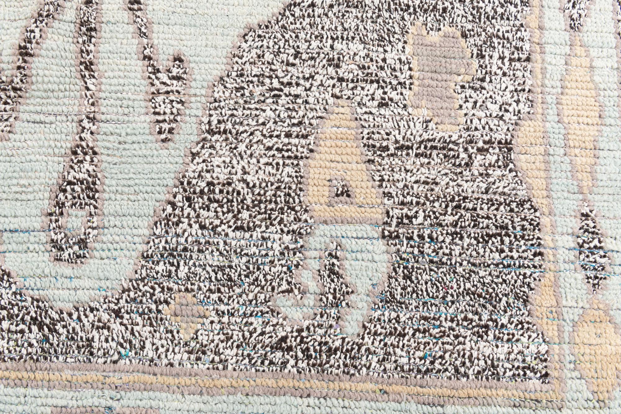 8' 1 x 10' 4 Hand Knotted Moroccan Wool Rug