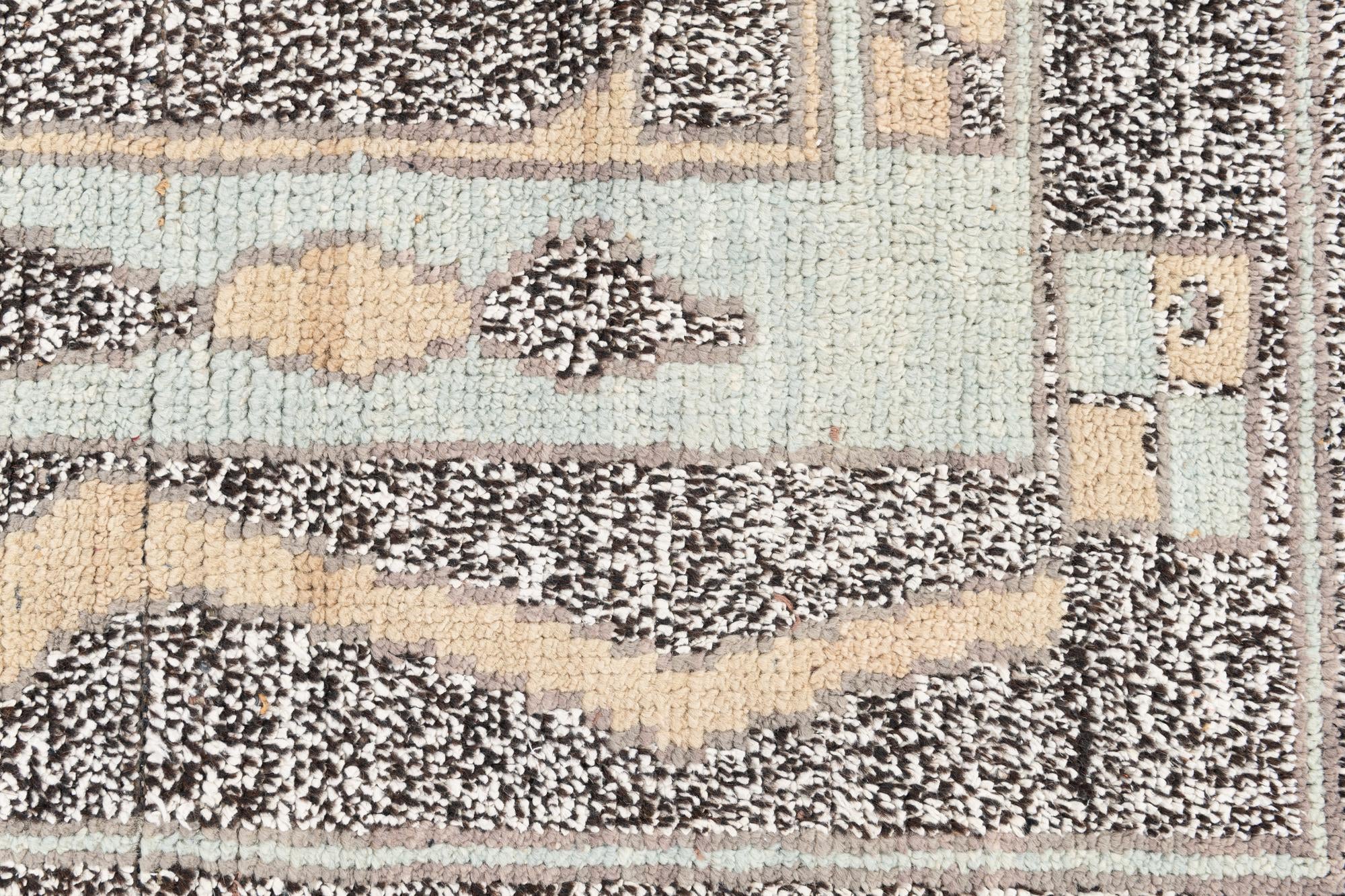 8' 1 x 10' 4 Hand Knotted Moroccan Wool Rug