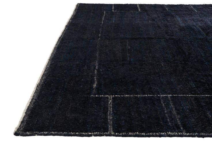 Detail image of 9' 5 x 12' Hand Knotted Moroccan Wool Rug