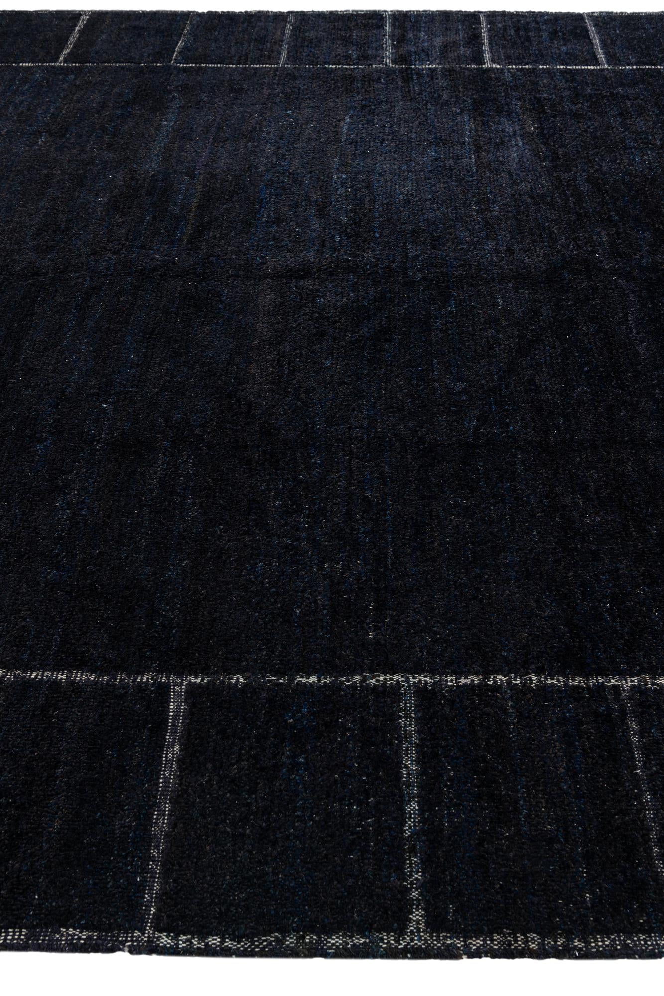 9' 5 x 12' Hand Knotted Moroccan Wool Rug