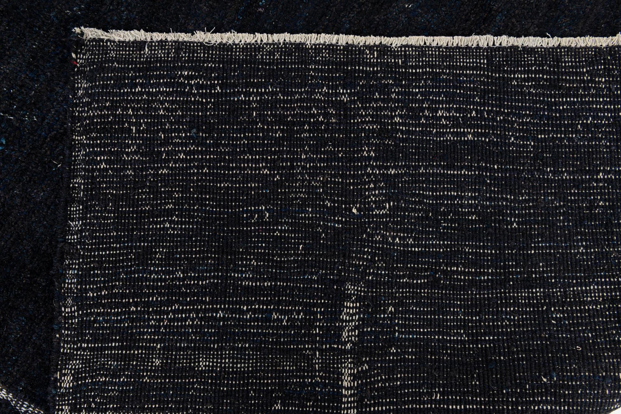 9' 5 x 12' Hand Knotted Moroccan Wool Rug