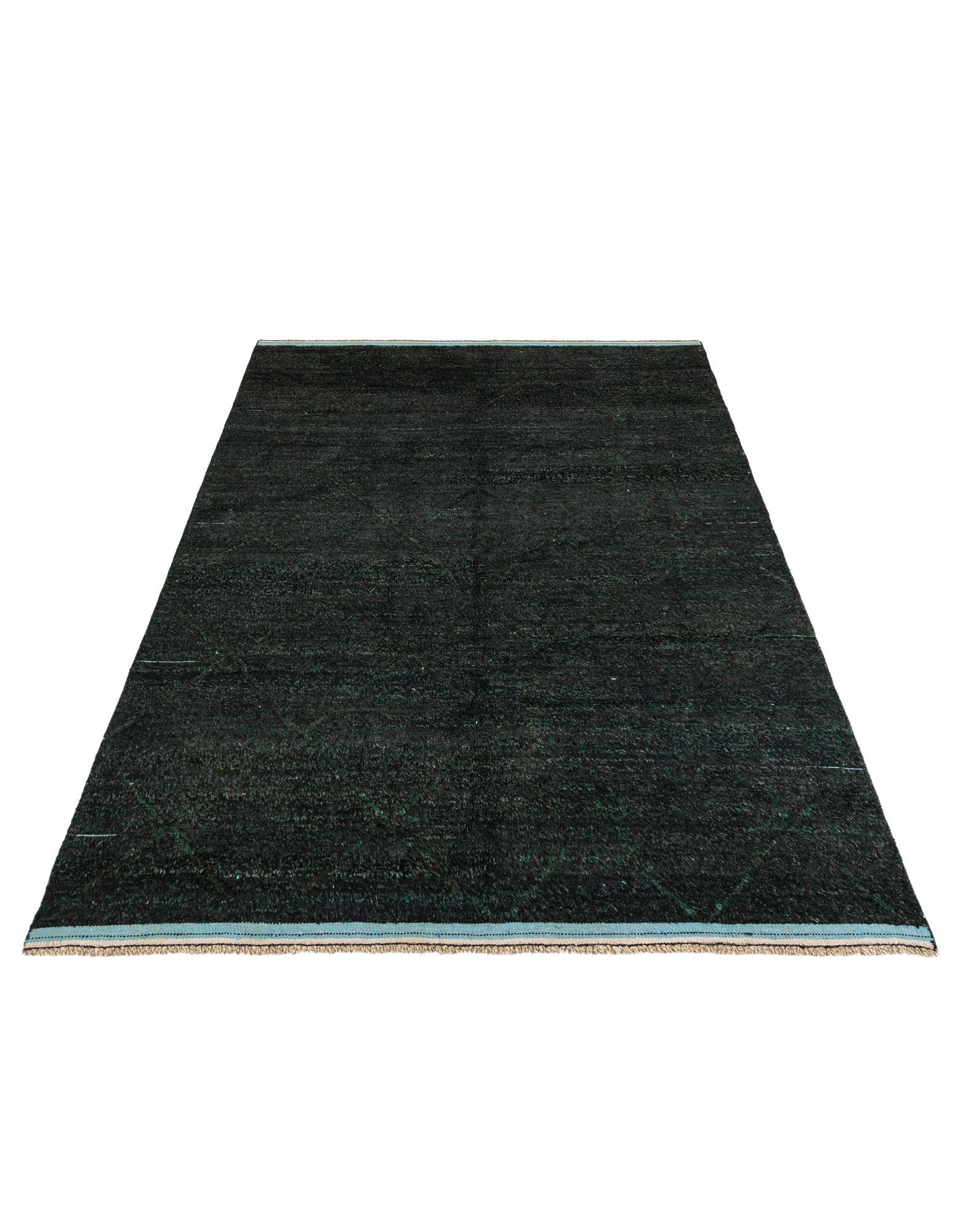 8' x 10' 7 Hand Knotted Moroccan Wool Rug