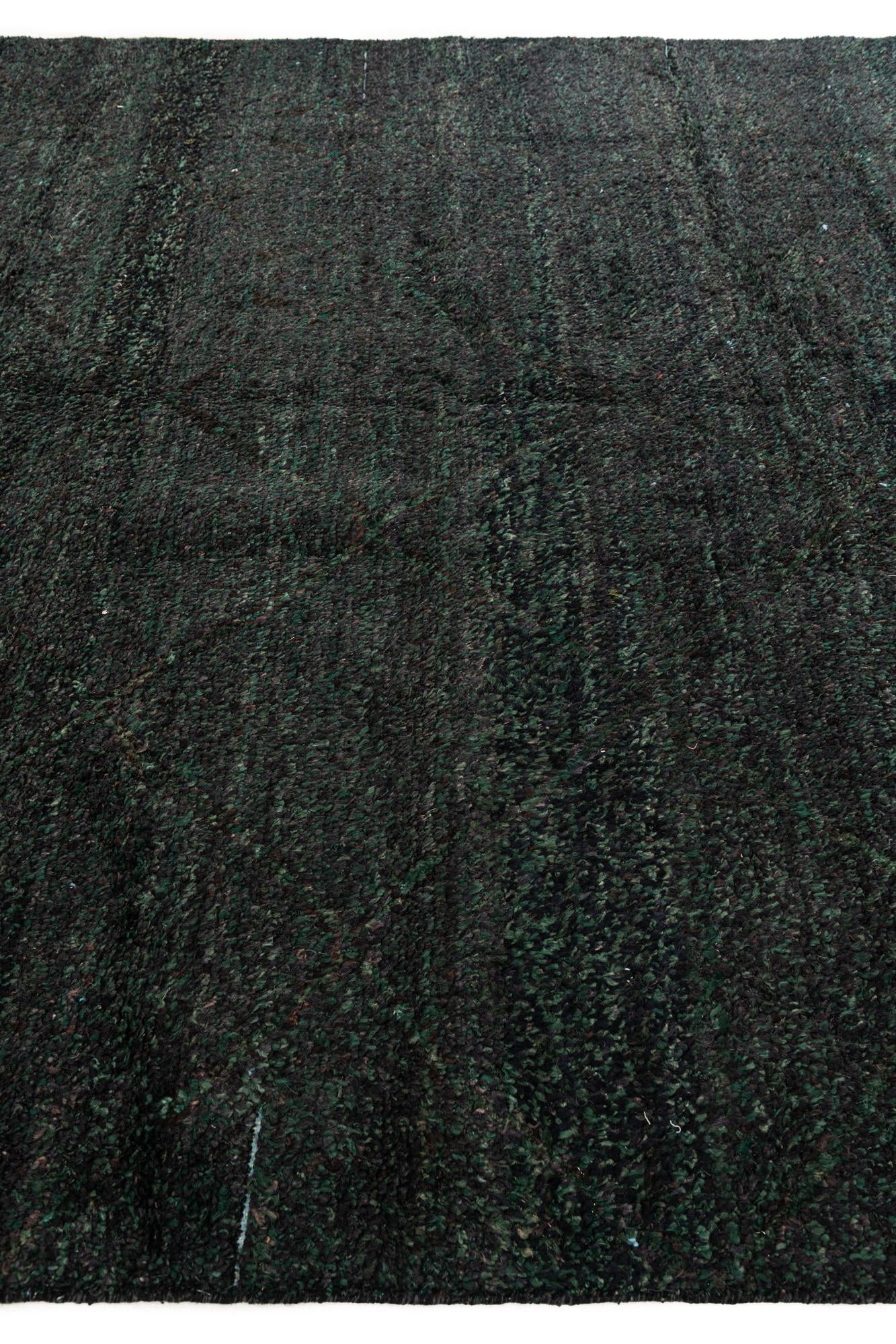 8' x 10' 7 Hand Knotted Moroccan Wool Rug