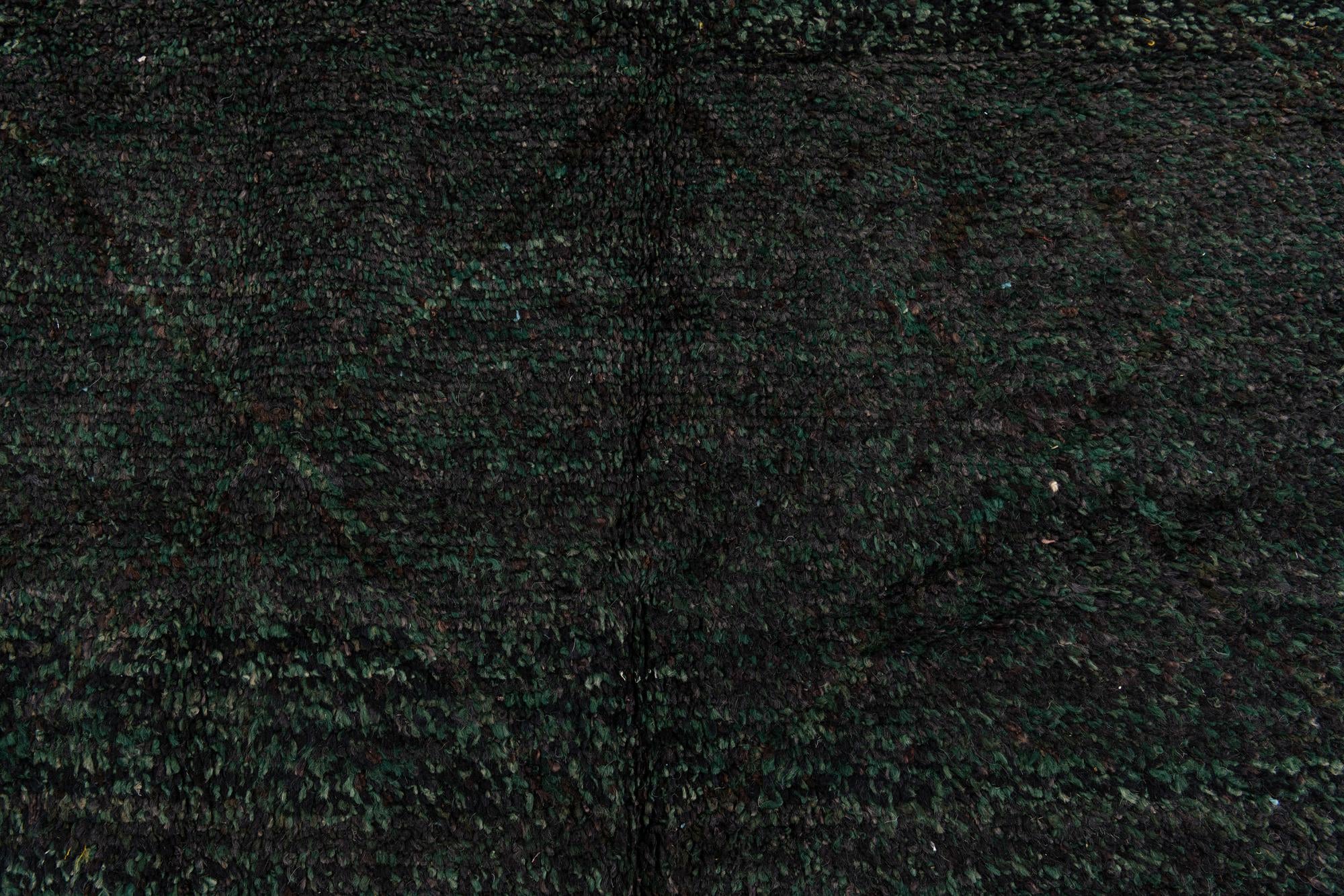 8' x 10' 7 Hand Knotted Moroccan Wool Rug