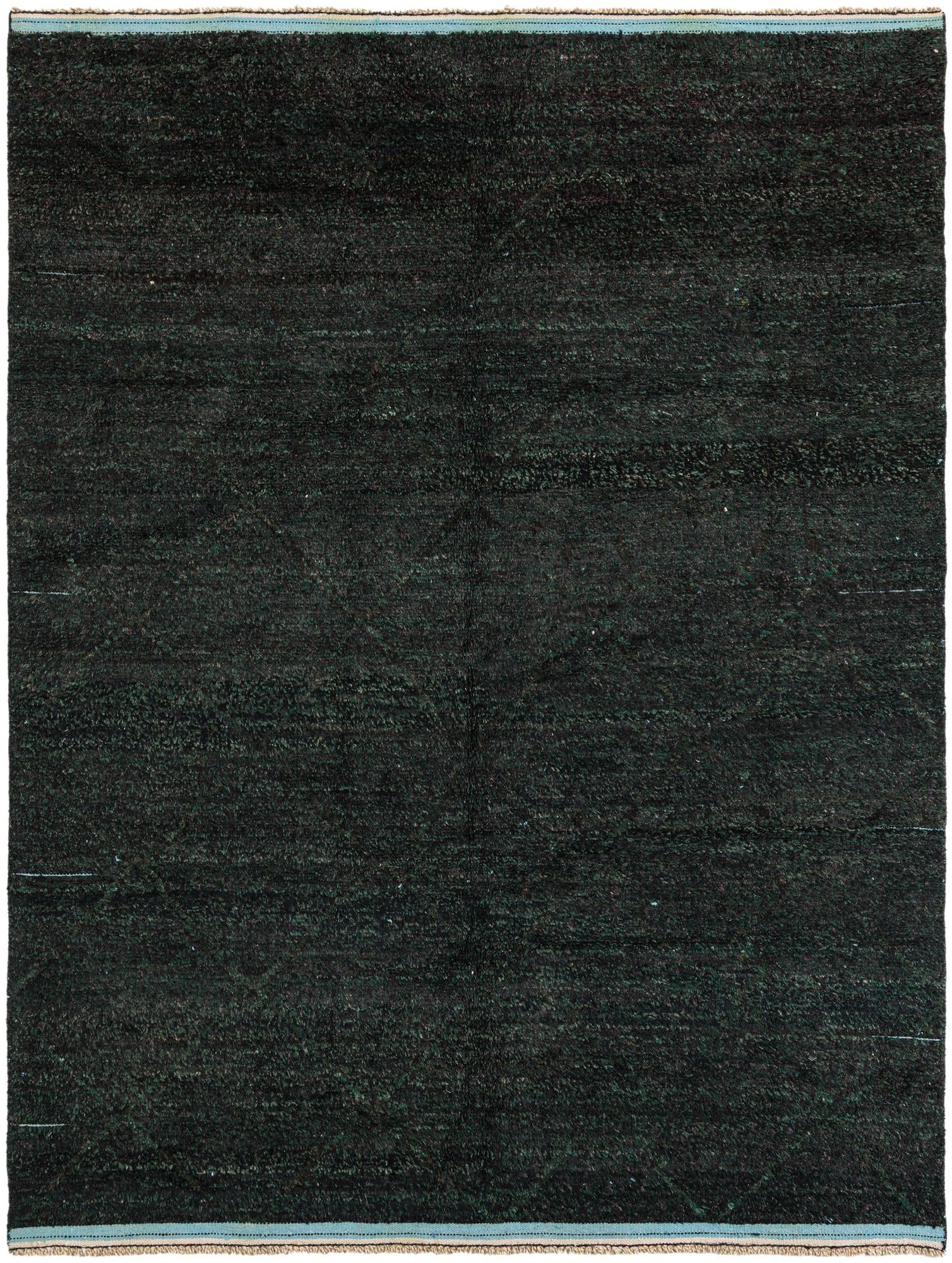 8' x 10' 7 Hand Knotted Moroccan Wool Rug