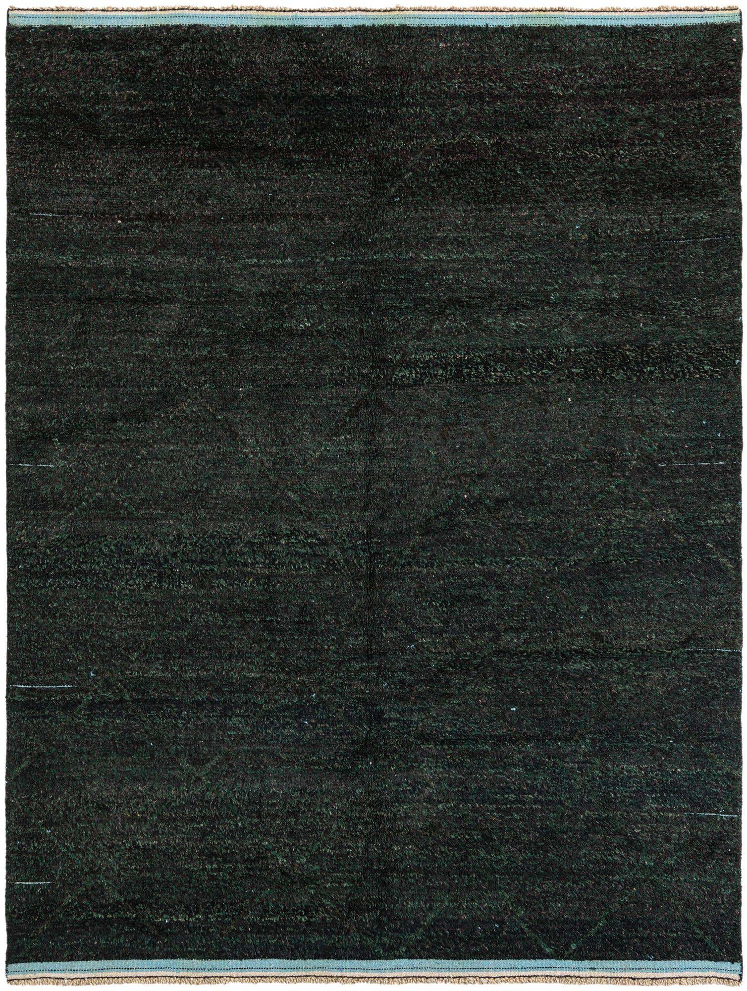 8' x 10' 7 Hand Knotted Moroccan Wool Rug