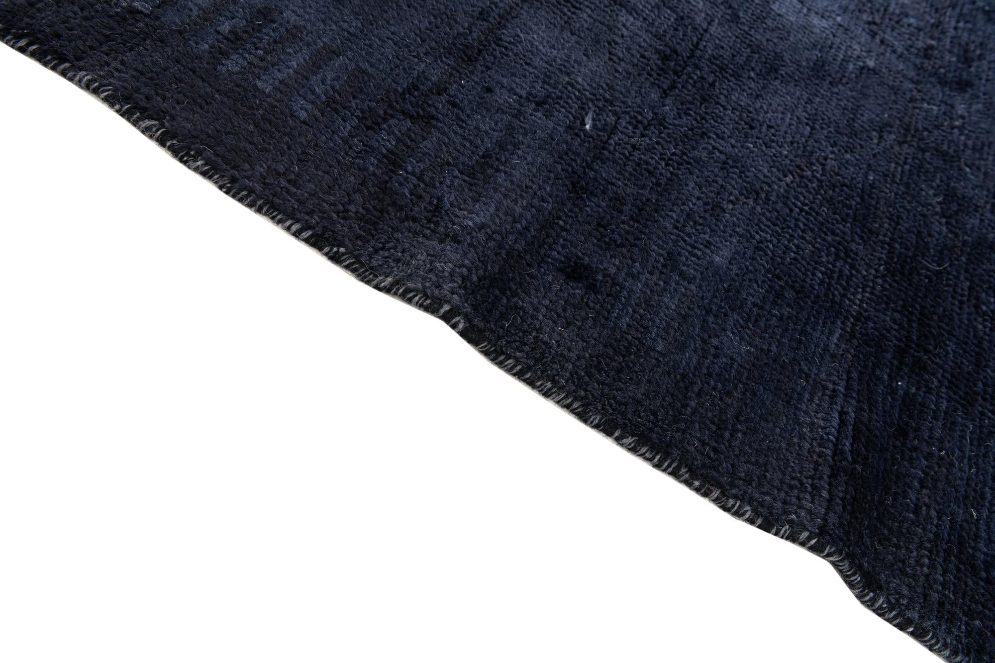 4' 9 x 7' Hand Knotted Moroccan Wool Rug