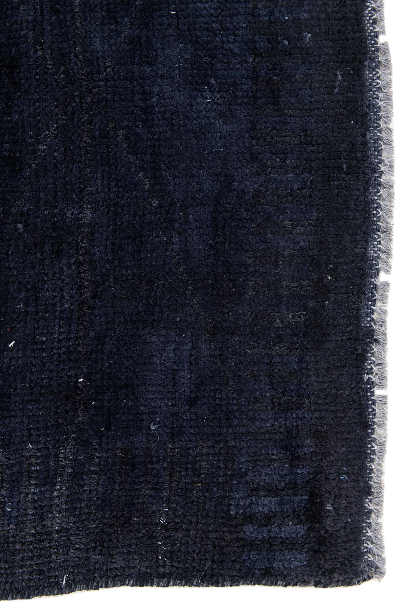 4' 9 x 7' Hand Knotted Moroccan Wool Rug