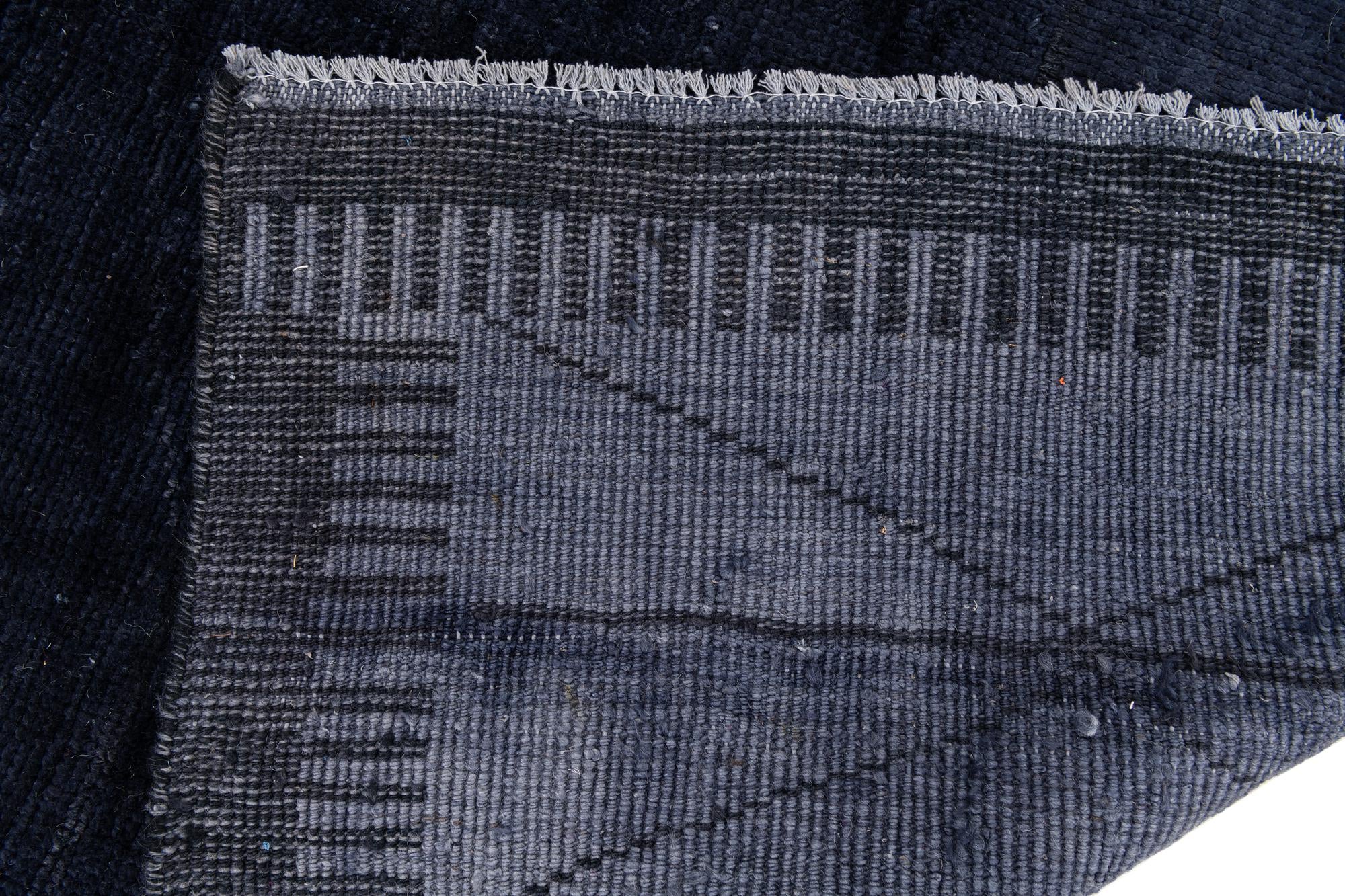 4' 9 x 7' Hand Knotted Moroccan Wool Rug