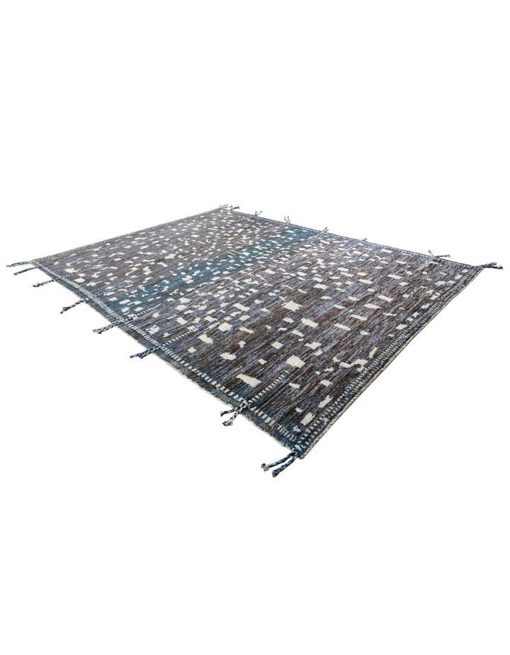 9' 3 x 12' 1 Hand Knotted Moroccan Wool Rug