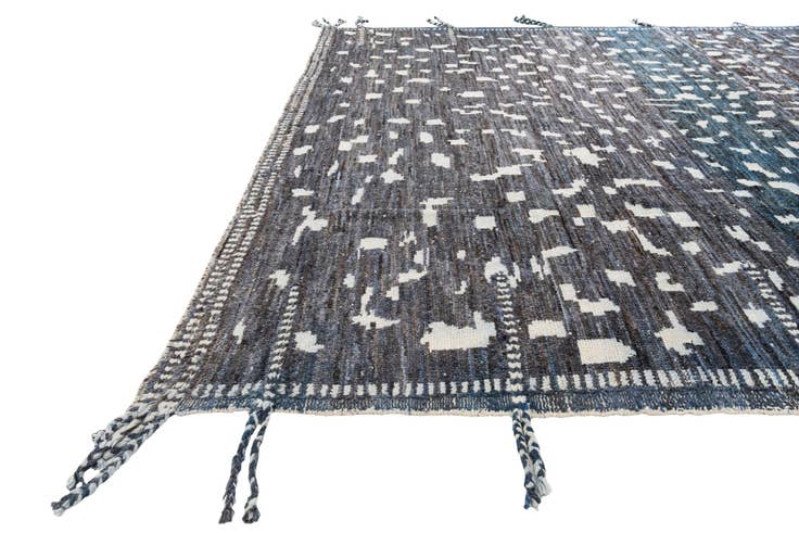 Detail image of 9' 3 x 12' 1 Hand Knotted Moroccan Wool Rug