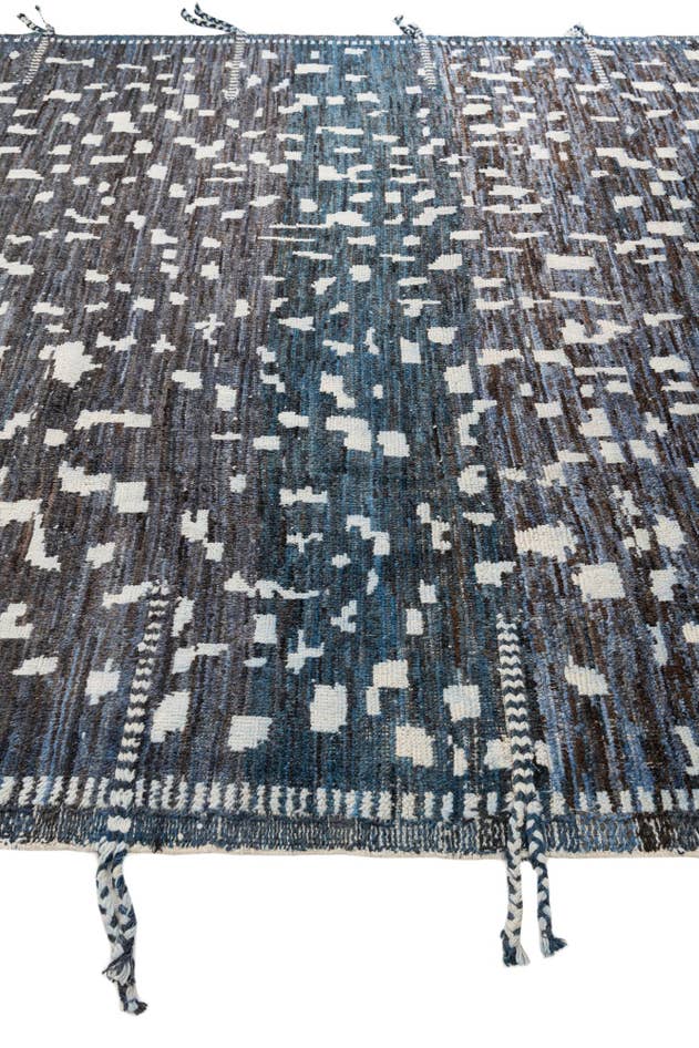 Detail image of 9' 3 x 12' 1 Hand Knotted Moroccan Wool Rug