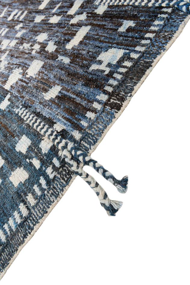Detail image of 9' 3 x 12' 1 Hand Knotted Moroccan Wool Rug