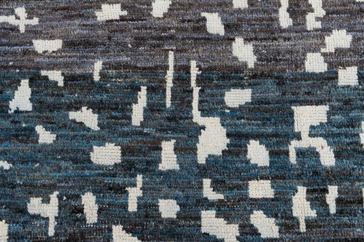 Detail image of 9' 3 x 12' 1 Hand Knotted Moroccan Wool Rug