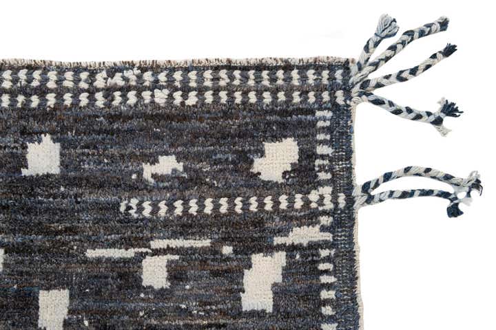 9' 3 x 12' 1 Hand Knotted Moroccan Wool Rug