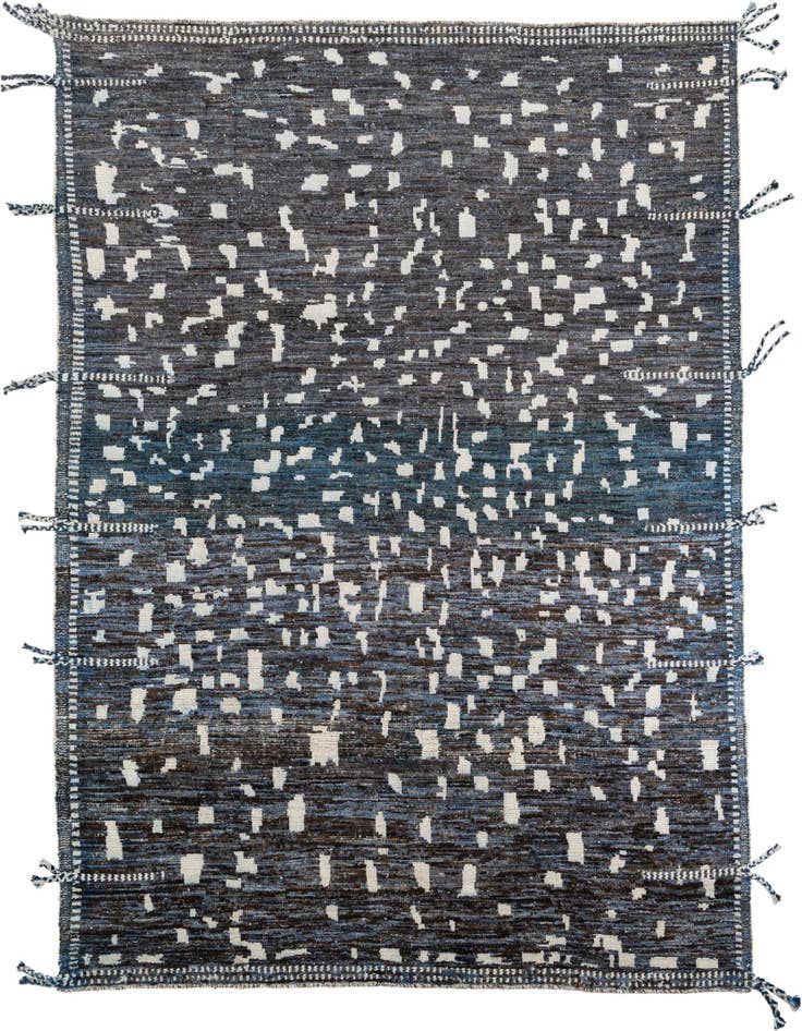 Detail image of 9' 3 x 12' 1 Hand Knotted Moroccan Wool Rug