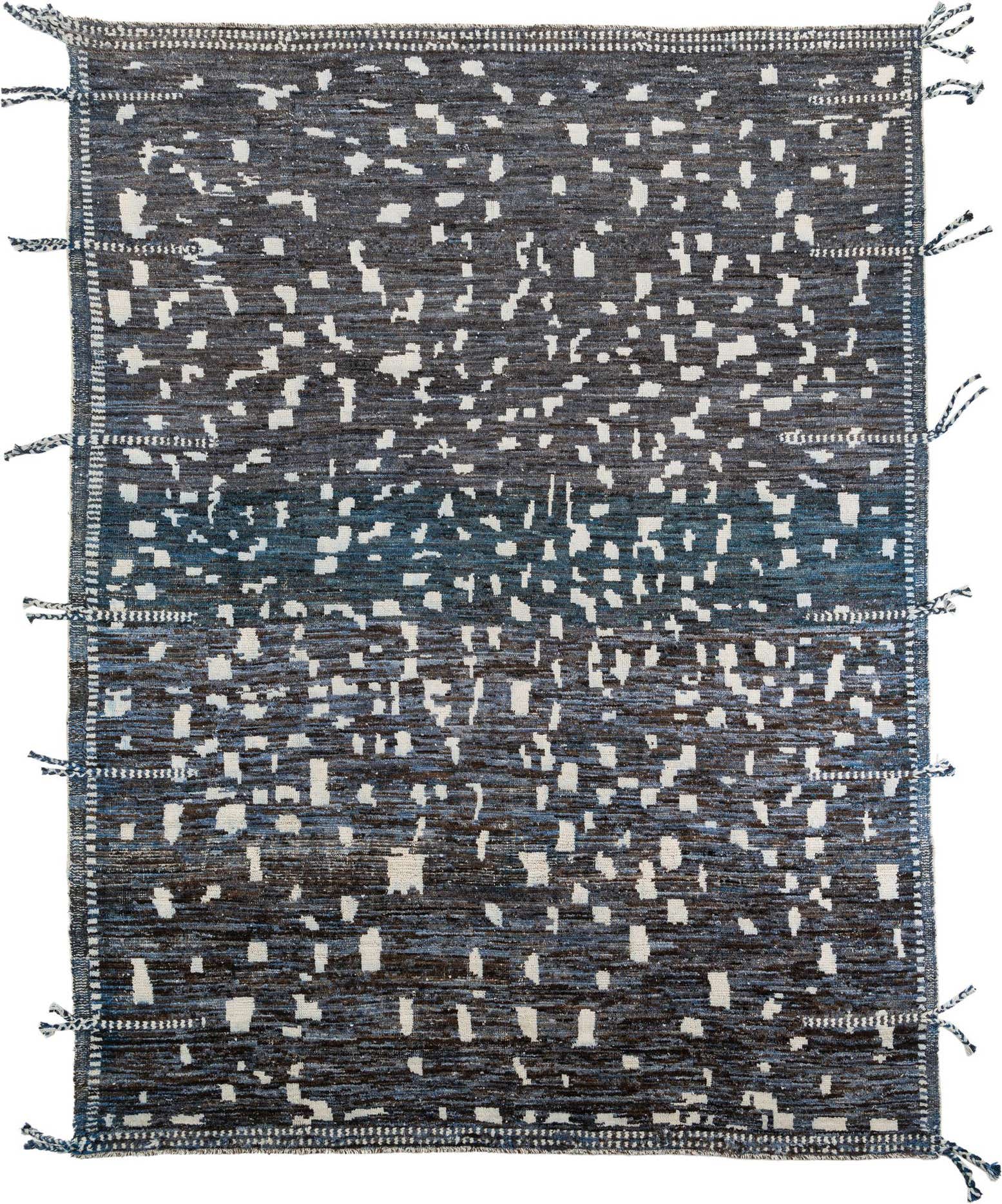 9' 3 x 12' 1 Hand Knotted Moroccan Wool Rug