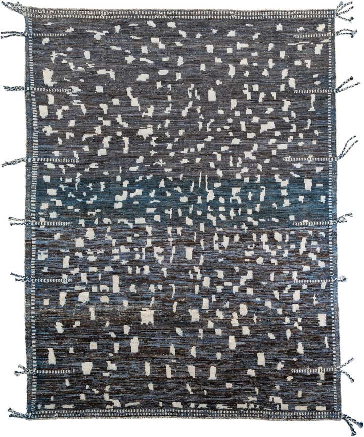 9' 3 x 12' 1 Hand Knotted Moroccan Wool Rug