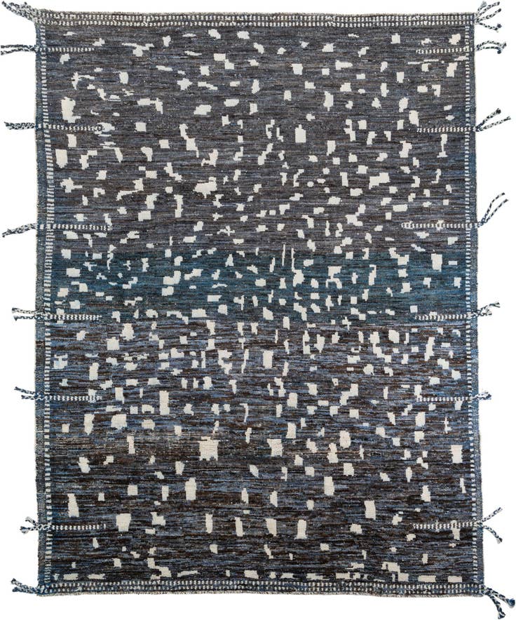 Detail image of 9' 3 x 12' 1 Hand Knotted Moroccan Wool Rug