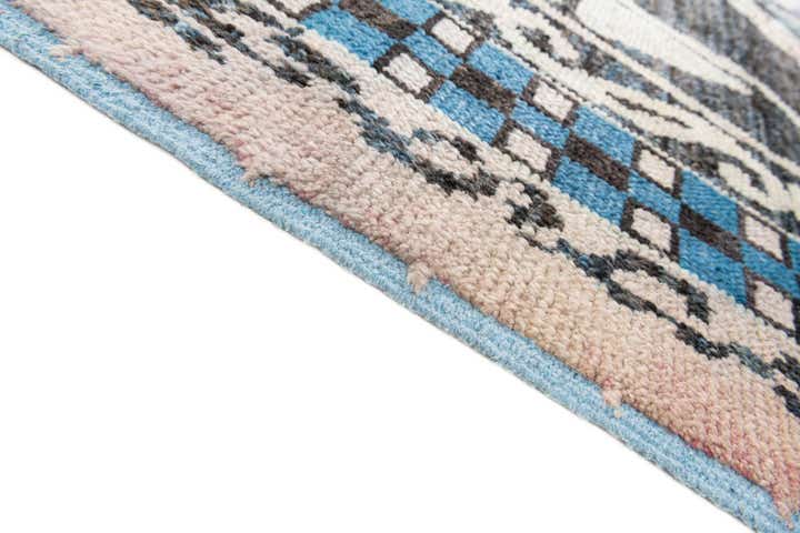 9' 1 x 12' 5 Hand Knotted Moroccan Wool Rug