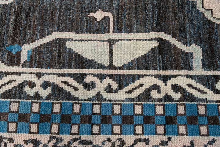 9' 1 x 12' 5 Hand Knotted Moroccan Wool Rug