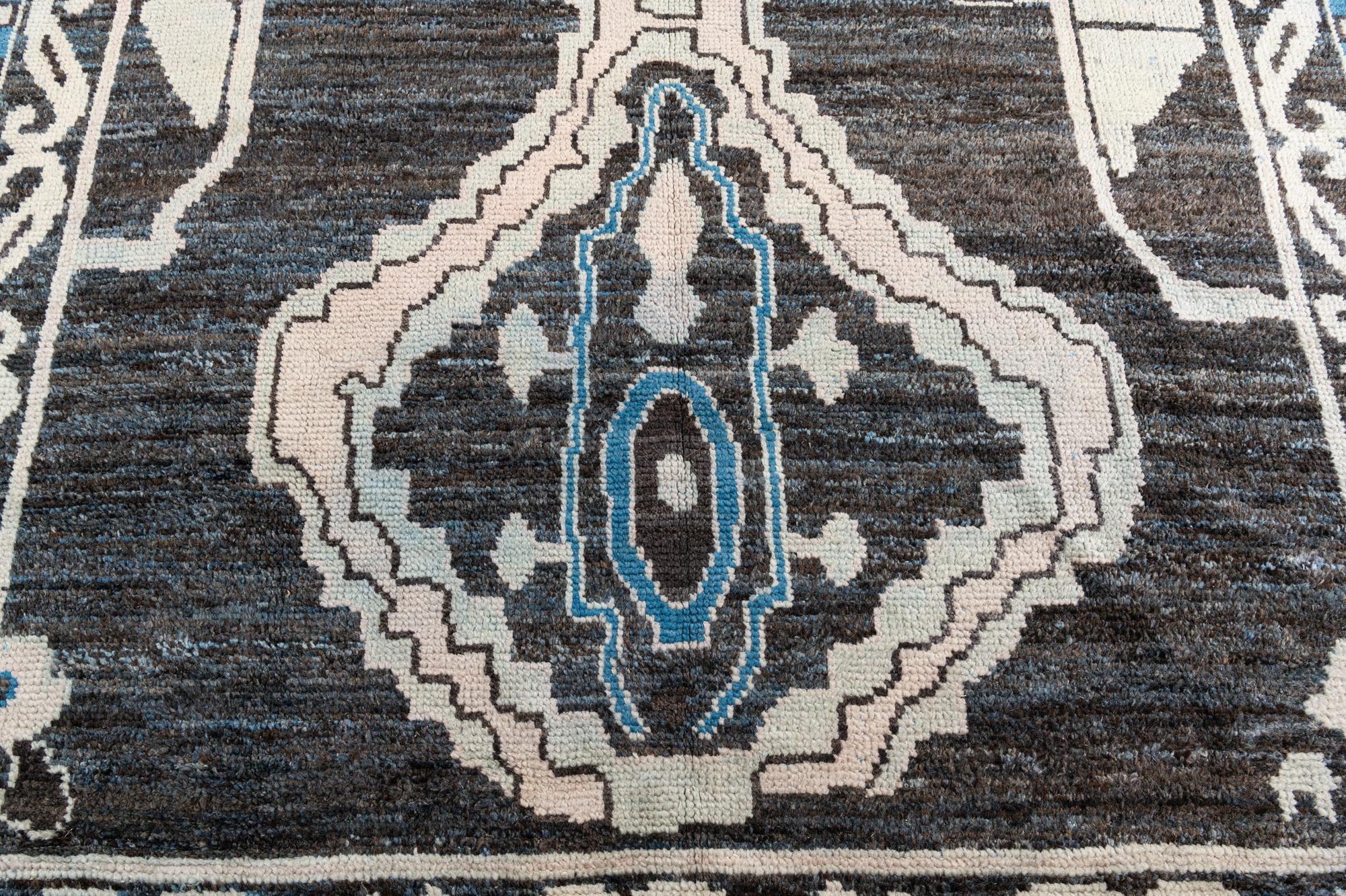 9' 1 x 12' 5 Hand Knotted Moroccan Wool Rug