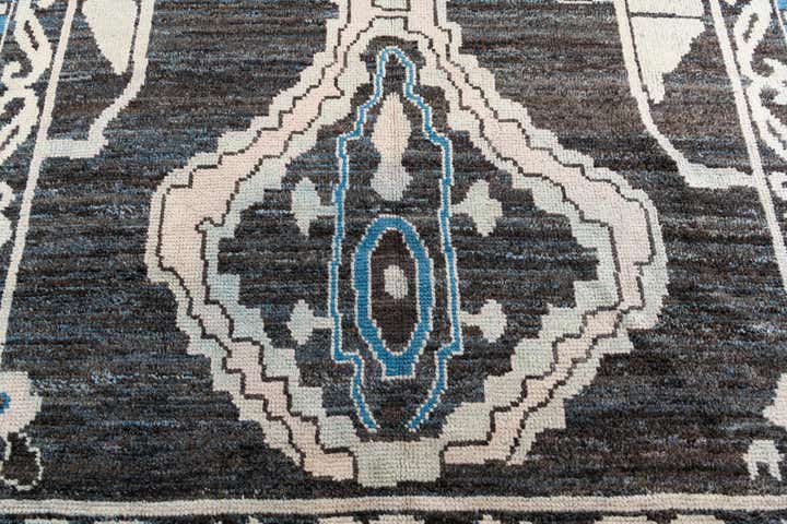 9' 1 x 12' 5 Hand Knotted Moroccan Wool Rug