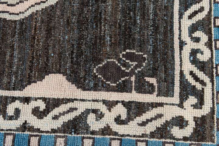 9' 1 x 12' 5 Hand Knotted Moroccan Wool Rug