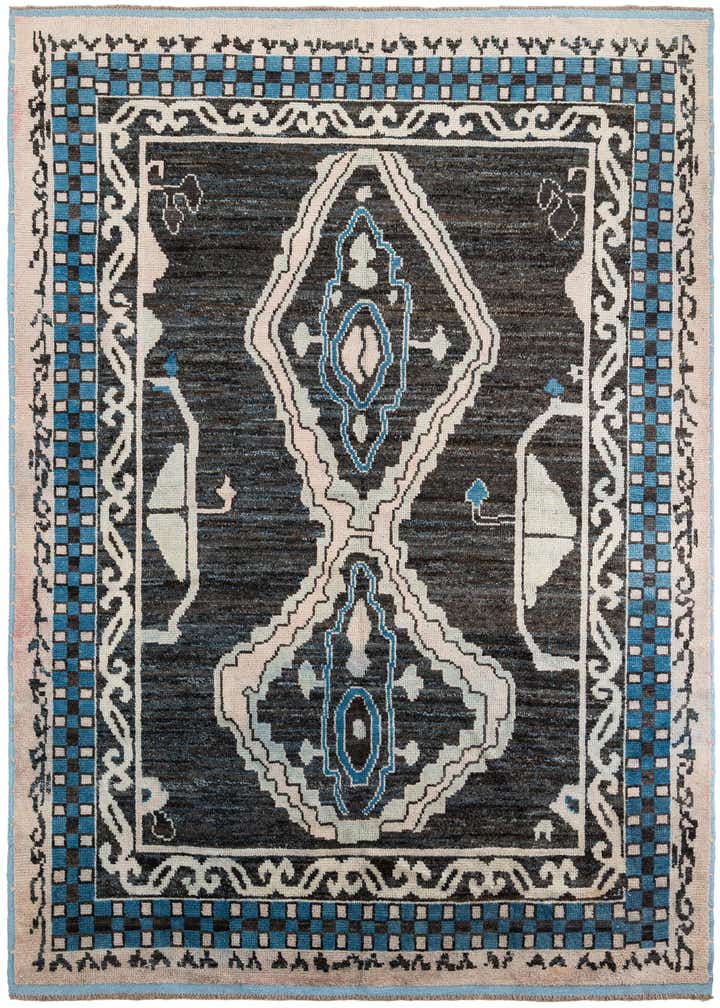 9' 1 x 12' 5 Hand Knotted Moroccan Wool Rug