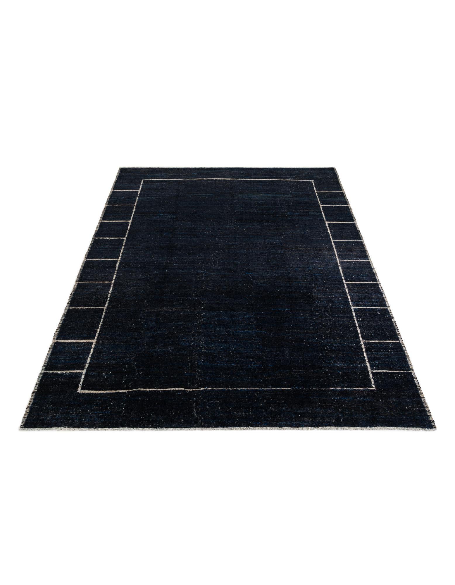 9' 4 x 10' Hand Knotted Moroccan Wool Rug