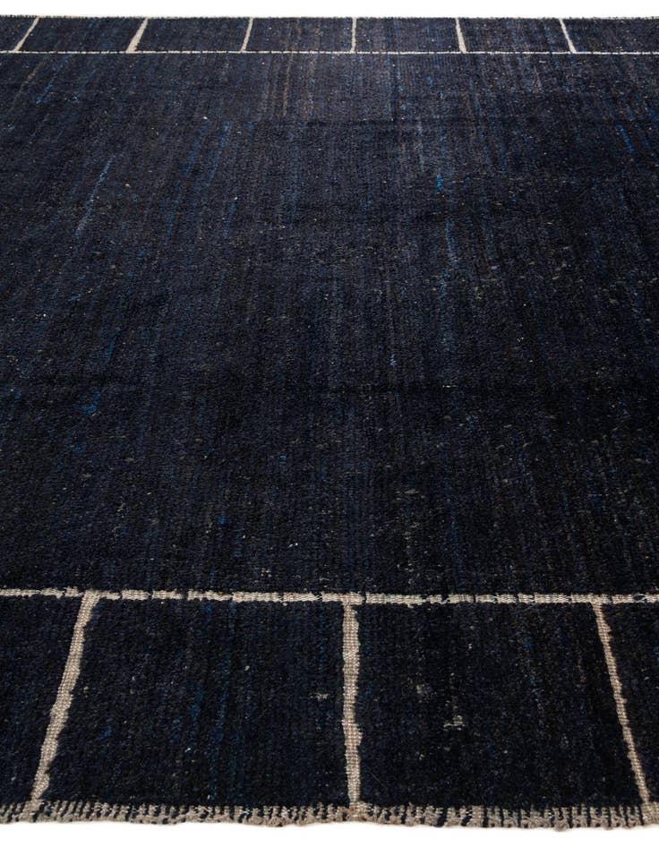 Detail image of 9' 4 x 10' Hand Knotted Moroccan Wool Rug