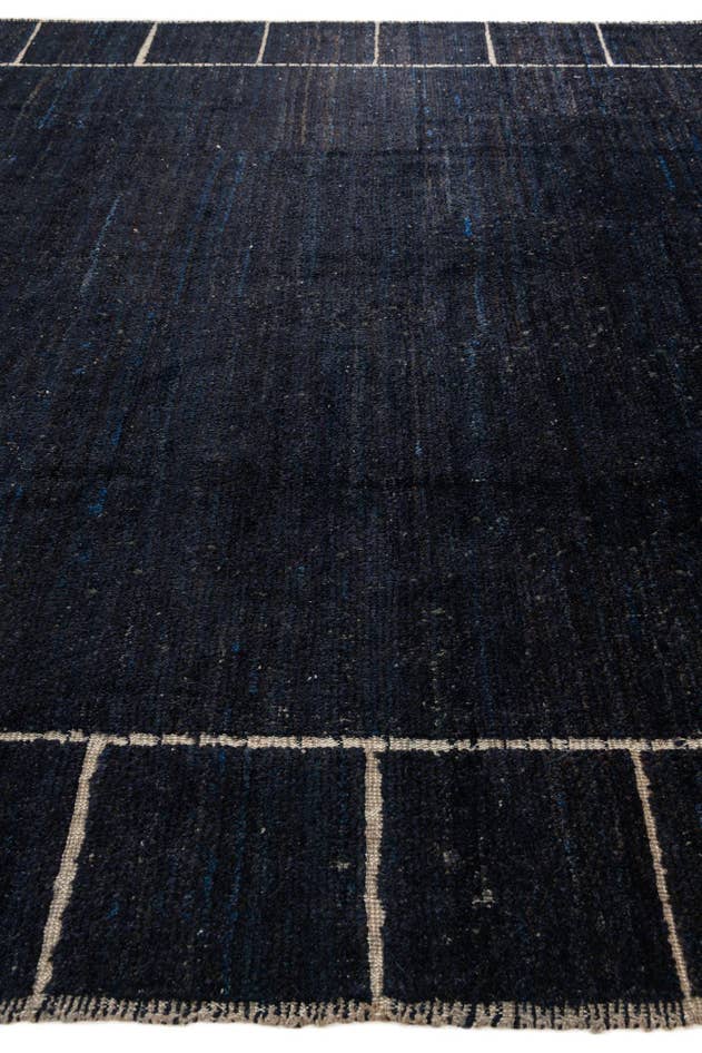 Detail image of 9' 4 x 10' Hand Knotted Moroccan Wool Rug