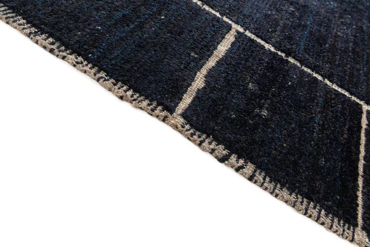Detail image of 9' 4 x 10' Hand Knotted Moroccan Wool Rug