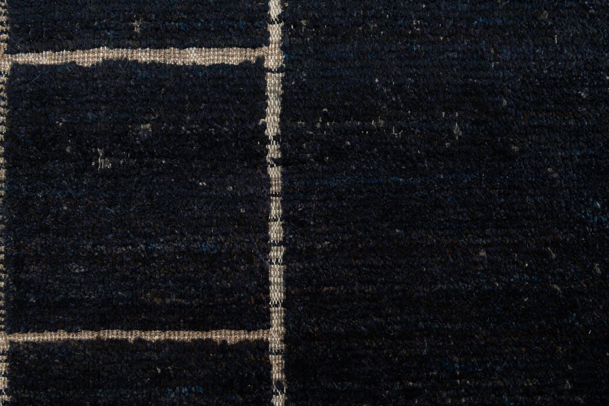 9' 4 x 10' Hand Knotted Moroccan Wool Rug