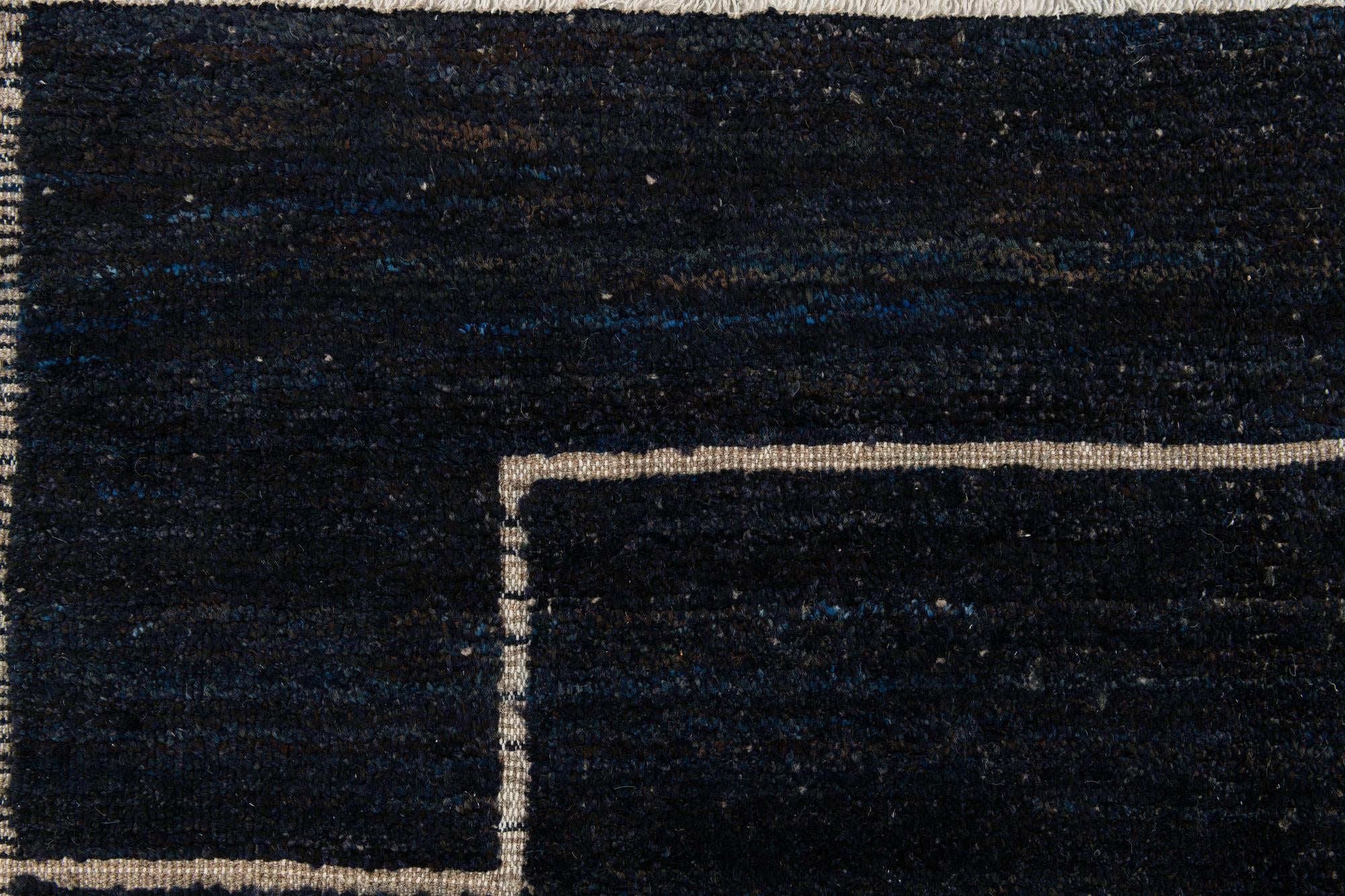 9' 4 x 10' Hand Knotted Moroccan Wool Rug