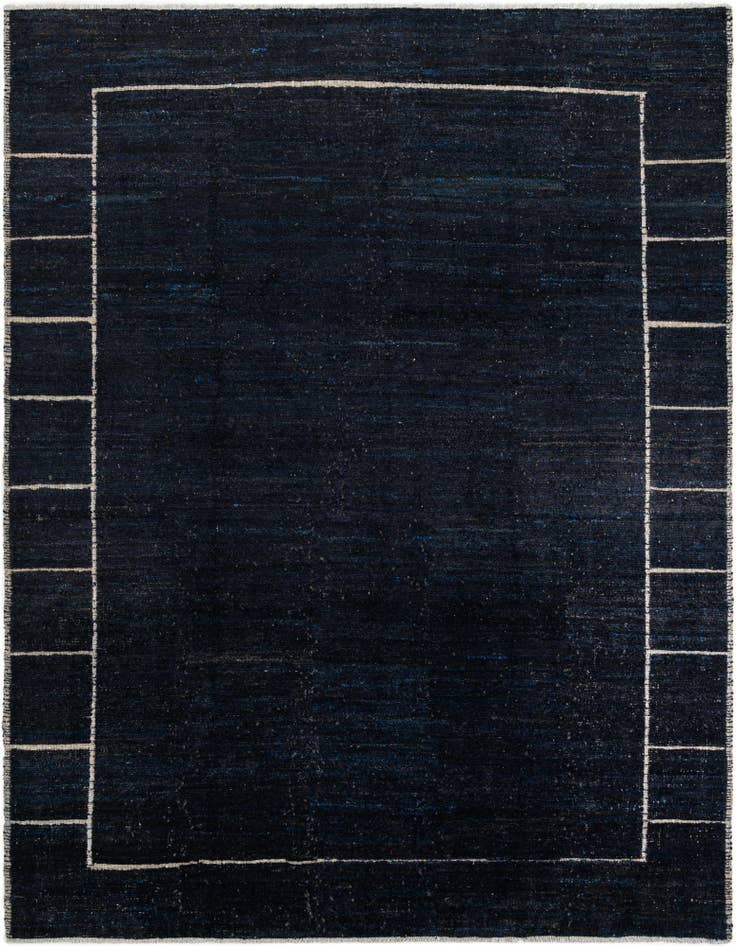 Detail image of 9' 4 x 10' Hand Knotted Moroccan Wool Rug