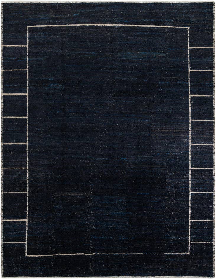 Detail image of 9' 4 x 10' Hand Knotted Moroccan Wool Rug